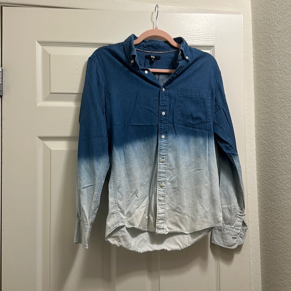 Uniqlo ombré denim shirt